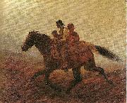 Eastman Johnson Fugitive Slaves oil on canvas